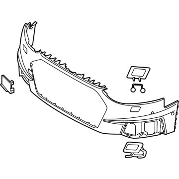 Audi A4 allroad Bumper - 8W0-807-065-AR-GRU