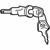 Audi Ignition Lock Cylinder - 107-905-855-CB Lock Cylinder Assy