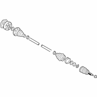 Audi TT Axle Shaft - 1J0-407-271-PL Axle Assembly