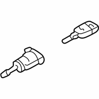 Audi TT Quattro Door Lock Cylinder - 107-837-167-TB Cylinder & Keys