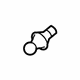 Audi 895-827-439-D Support Cylinder Ball Stud Audi 895-827-439-D Support Cylinder Ball Stud