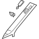 Audi 4KE-867-233-C-3FW Windshield Pillar Trim Audi 4KE-867-233-C-3FW Windshield Pillar Trim
