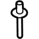 Audi N-912-781-01 Partition Panel Rivet Audi N-912-781-01 Partition Panel Rivet