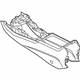 Audi 80B-863-241-A-6PS Console Body Audi 80B-863-241-A-6PS Console Body