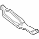 Audi 80A-857-039-A Rear Duct Audi 80A-857-039-A Rear Duct