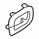 Audi 4B9-857-239-12F Upper Quarter Trim Frame