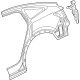Audi 89E-809-837-A Quarter Panel Audi 89E-809-837-A Quarter Panel