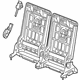 Audi 4M0-885-705-F-JS1 Seat Back Frame Audi 4M0-885-705-F-JS1 Seat Back Frame