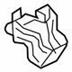 Audi 8K1-880-482-A Outer Support