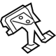 Audi 80A-802-843-A-STL Seat Support Reinforcement