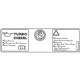 Audi 4H0-010-502-QL Tire Pressure Label Audi 4H0-010-502-QL Tire Pressure Label