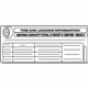 Audi 4H0-010-502-BS Tire Pressure Label Audi 4H0-010-502-BS Tire Pressure Label
