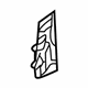 Audi 8W7-864-633 Rocker Reinforcement Insulator Audi 8W7-864-633 Rocker Reinforcement Insulator