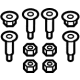 Audi 8S8-898-022 Adjust Bracket Hardware Kit Audi 8S8-898-022 Adjust Bracket Hardware Kit