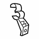 Audi 4G0-260-759-B Evaporator Tube Bracket Audi 4G0-260-759-B Evaporator Tube Bracket
