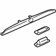 Audi 8D9-827-576-F-GRU Handle Molding