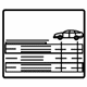 Audi 4L0-010-502-GK Tire Pressure Label Audi 4L0-010-502-GK Tire Pressure Label