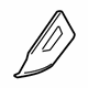 Audi 423-868-143-L-25D Handle Cover Audi 423-868-143-L-25D Handle Cover