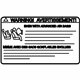 Audi 4D0-010-146-M Air Bag Label Audi 4D0-010-146-M Air Bag Label
