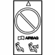 Audi 5G0-010-029-J Air Bag Label Audi 5G0-010-029-J Air Bag Label