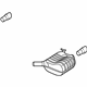 Audi 8R0-253-609-AK Rear Muffler Audi 8R0-253-609-AK Rear Muffler