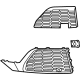 Audi 4M0-890-681-A Outer Grille Audi 4M0-890-681-A Outer Grille