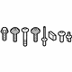 Audi 8W0-098-623-A Bumper Cover Mount Kit Audi 8W0-098-623-A Bumper Cover Mount Kit