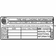 Audi 8T0-010-502-KD Tire Pressure Label Audi 8T0-010-502-KD Tire Pressure Label
