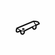Audi 8D0-854-983 Rocker Molding Retainer Audi 8D0-854-983 Rocker Molding Retainer
