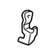 Audi 8D0-837-821 Handle, Outside Clip Audi 8D0-837-821 Handle, Outside Clip