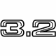 Audi 8P0-853-743-D-2ZZ Nameplate Audi 8P0-853-743-D-2ZZ Nameplate