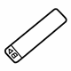 Audi 8K0-010-539-C Warning Label Audi 8K0-010-539-C Warning Label