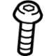 Audi N-909-530-04 Lower Column Cover Bolt Audi N-909-530-04 Lower Column Cover Bolt