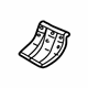Audi 8A0-803-891-A Seat Belt Reinforcement Audi 8A0-803-891-A Seat Belt Reinforcement