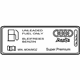 Audi 8J0-010-508-EC Fuel Label Audi 8J0-010-508-EC Fuel Label