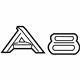 Audi 4E0-853-741-2ZZ Nameplate Audi 4E0-853-741-2ZZ Nameplate