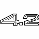 Audi 4E0-853-743-L-2ZZ Nameplate Audi 4E0-853-743-L-2ZZ Nameplate