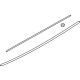 Audi 4M0-898-940 Spoiler Seal Strip Audi 4M0-898-940 Spoiler Seal Strip