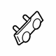 Audi 893-422-863 Cooling Pipe Plate Audi 893-422-863 Cooling Pipe Plate