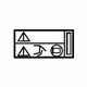 Audi 12E-010-001-B Warning Label Audi 12E-010-001-B Warning Label
