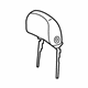 Audi 4M0-881-901-BM-22A Headrest Audi 4M0-881-901-BM-22A Headrest