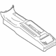 Audi 8D0-863-244-A-BS7 Rear Console Audi 8D0-863-244-A-BS7 Rear Console