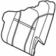 Audi 4L0-883-805-AB-UQS Seat Back Cover Audi 4L0-883-805-AB-UQS Seat Back Cover