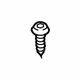 Audi WHT-006-412 License Bracket Screw Audi WHT-006-412 License Bracket Screw