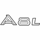 Audi 4D0-853-741-E-2ZZ Nameplate