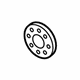 Audi WHT-003-351 Vibration Damper Shim Audi WHT-003-351 Vibration Damper Shim