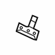 Audi 8W7-853-107 Reveal Molding Clamp Audi 8W7-853-107 Reveal Molding Clamp