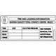 Audi 8P0-010-537-CD Tire Info Label Audi 8P0-010-537-CD Tire Info Label