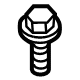 Audi WHT-002-605 Windshield Pillar Trim Screw Audi WHT-002-605 Windshield Pillar Trim Screw