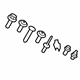 Audi 4H0-098-623 Bumper Cover Hardware Kit